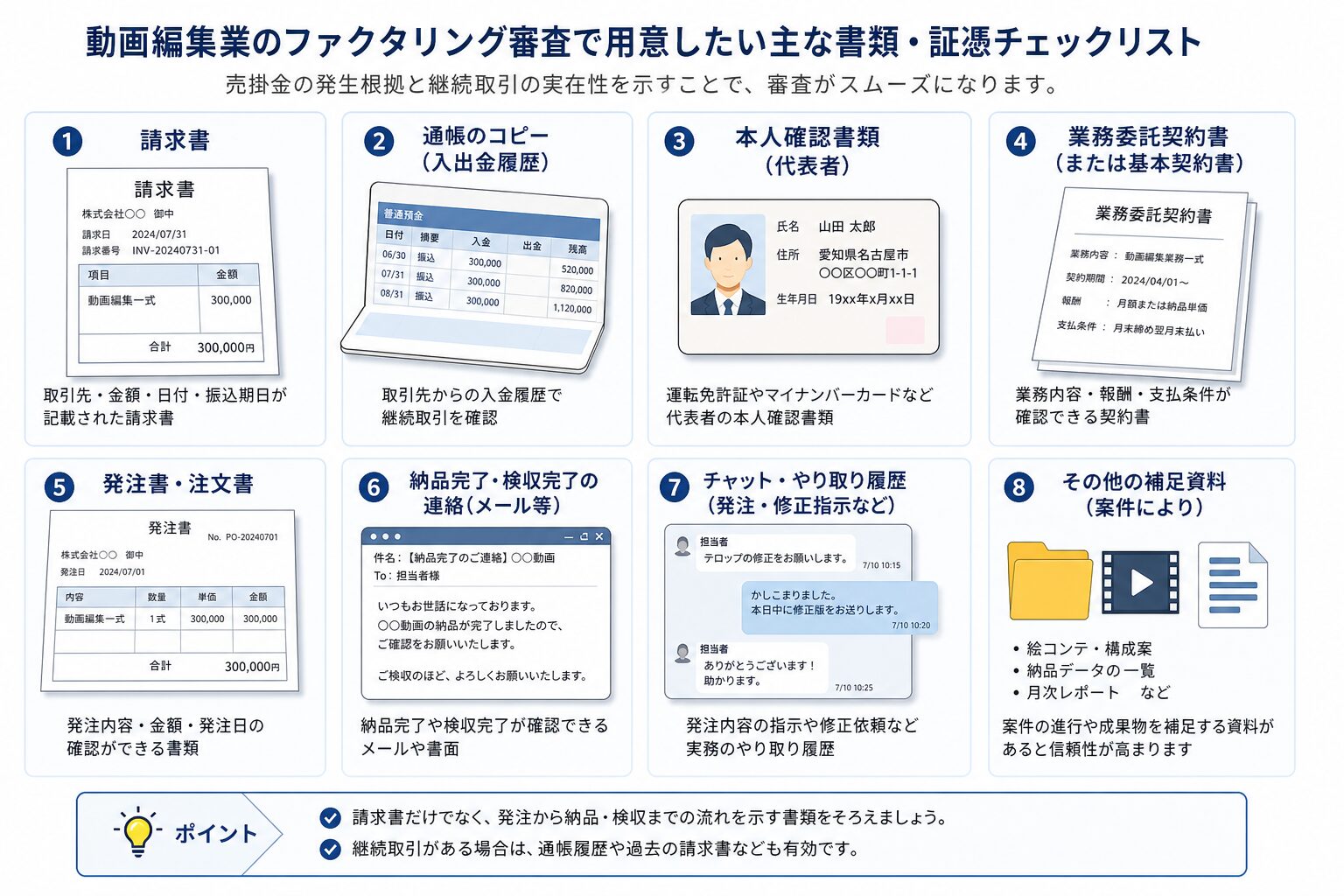 動画編集案件で準備したい必要書類のチェックリスト