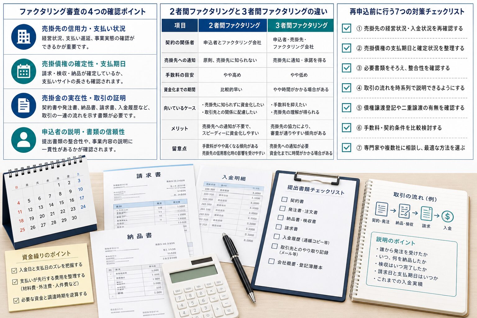 再申込前に行う資金繰り確認と書類準備のチェックリスト